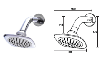 Picture of NIETZ CLN ALN SHOWER HEAD SH-401