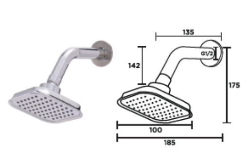 图片 NIETZ SHOWER HEAD 403