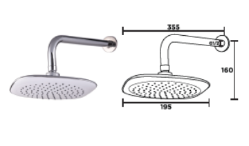 图片 NIETZ SHOWER HEAD 801