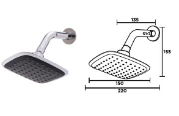 图片 NIETZ SHOWER HEAD 606