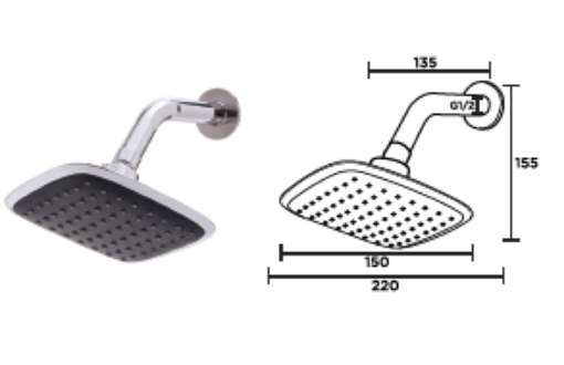 图片 NIETZ SHOWER HEAD 606