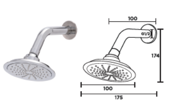 Picture of NIETZ CLN ALN SHOWER HEAD SH-405