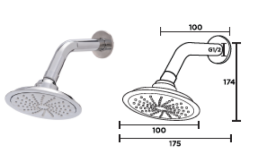 Picture of NIETZ SHOWER HEAD 405