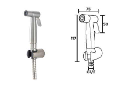 图片 NIETZ BIDET SPRAY 566 SUS304