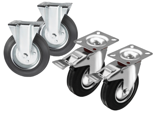 图片 NIETZ 4IN WHEEL FOR HT150 (1SET = 2FIXED & 2SWIVEL)