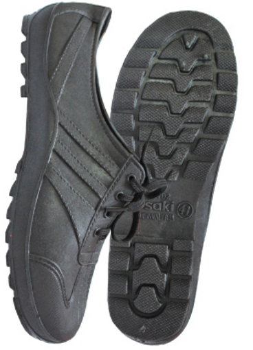 Picture of OSAKI BLACK PVC LACE LABOUR SHOES 702 #10/43