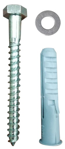 Picture of NIETZ WOOD SCREW&PLUG F/HUMP&POLE M10X90 (1XSCREW+1XPLUG+1XWASHER)