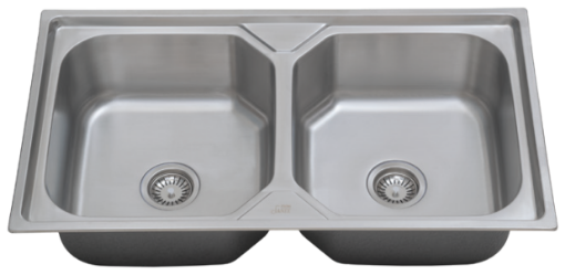图片 NIETZ STAINLESS STEEL 2BOWL SINK 9050A 900X500X200X0.6MM