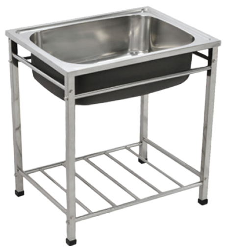 图片 NIETZ STAINLESS STEEL KITCHEN SINK 1BOWL C/W STAND 6048B 600X480X250MM