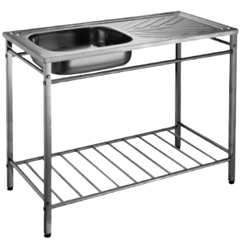 图片 NIETZ STAINLESS STEEL KITCHEN SINK 1BOWL C/W STAND 10050B 1000X500X210MM
