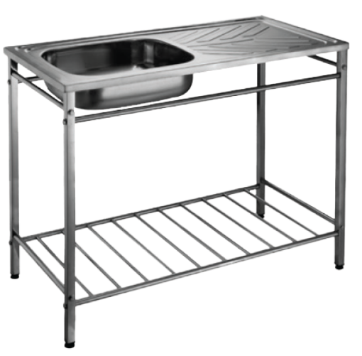 Picture of NIETZ STAINLESS STEEL KITCHEN SINK 1BOWL C/W STAND 10050B 1000X500X210MM