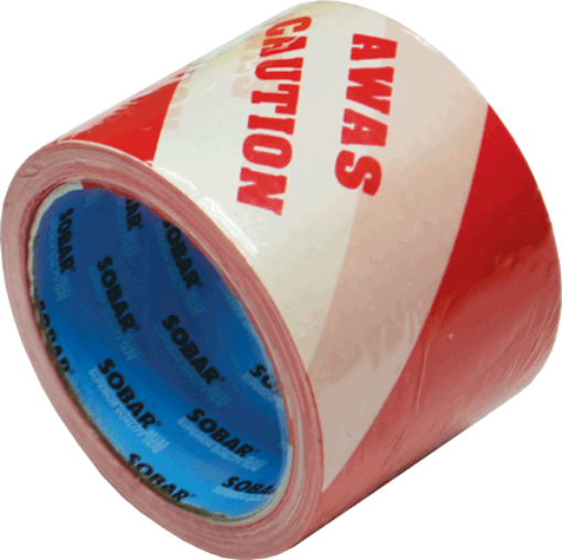 Picture of NIETZ WARNING TAPE 3INX50M RED/WHITE