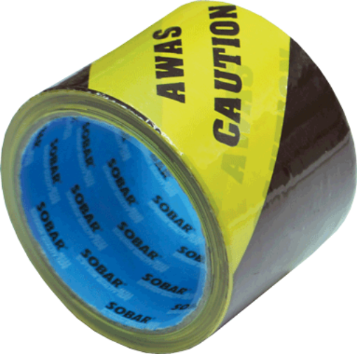 Picture of NIETZ WARNING TAPE 3INX50M YELLOW/BLACK