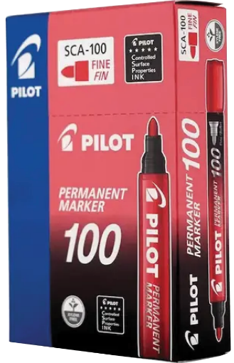 Picture of PILOT FINE POINT PERMENENT MARKER SC100 RED