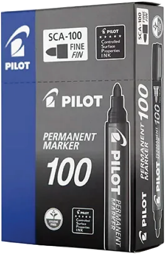 图片 PILOT FINE POINT PERMENENT MARKER SC100 BLACK