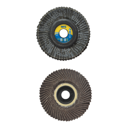 Picture of NIETZ FLEXIBLE FLAP DISC X563 HEATED A.O. 4IN 120#