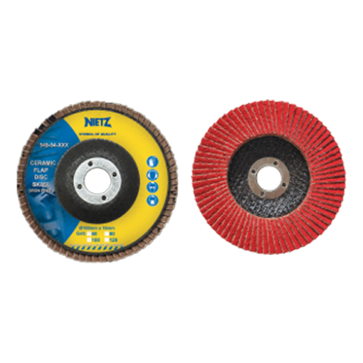 Picture of NIETZ CERAMIC FLAP DISC SK850 (IRON FREE) 4IN 80#