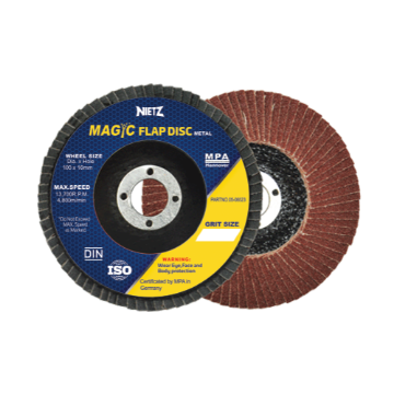 Picture of NIETZ MAGIC RED AO FLAP WHEEL 4IN 240#