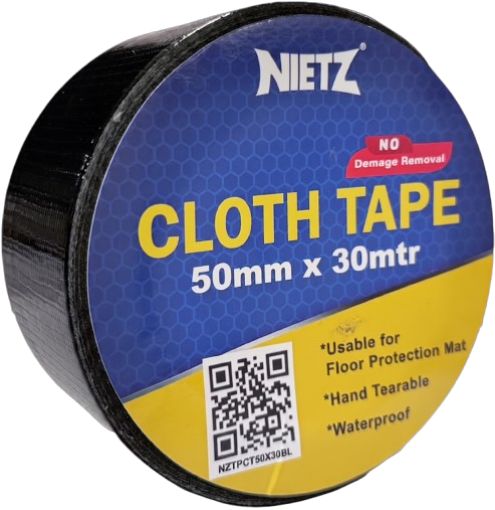 Picture of NIETZ CLOTH BINDING TAPE BLACK 50MMX30M