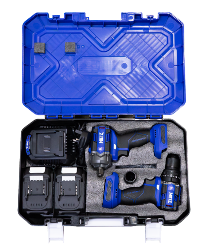 图片 NIETZ CORDLESS COMBO SET WITH TOOL BOX (BIG) (NZ20-ID13A+NZ20-W500B+4A FAST CHARGE) NZ20-CB2IDWB
