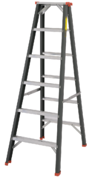 图片 NIETZ ALUMINIUM LADDER HEAVY DUTY DOUBLE SIDED 4 STEPS DSHD04