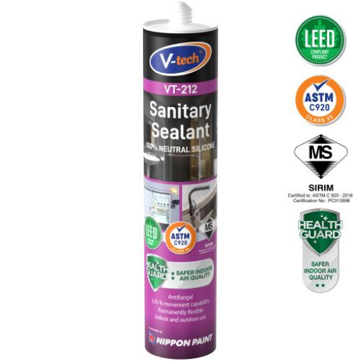 图片 V-TECH SANITARY SEALANT VT212 300ML WHITE