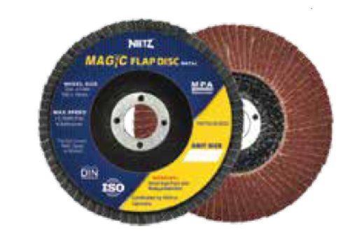 图片 NIETZ MAGIC RED AO FLAP WHEEL 4IN 120#