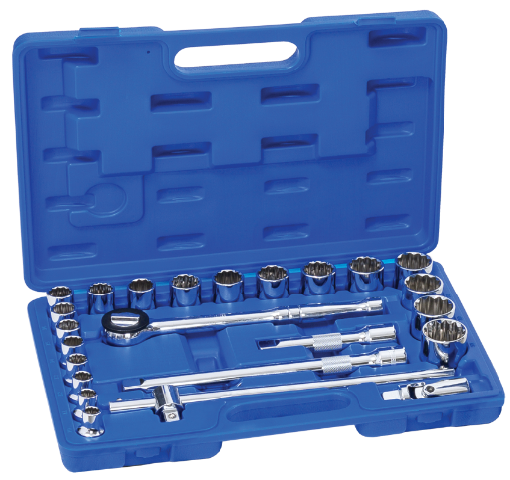 图片 (REMOVE) NIETZ 24PC 1/2IN DR SOCKET SET BLOW-MOULD CASE 12PT