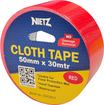 图片 NIETZ CLOTH BINDING TAPE 50MMX30M RED