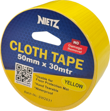 图片 NIETZ CLOTH BINDING TAPE 50MMX30M YELLOW